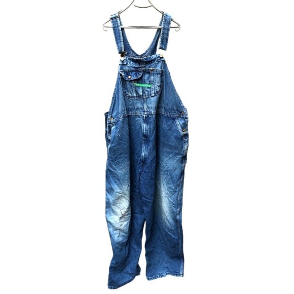 Key Other - Distressed Mens Key Imperial Denim Overalls Medium Wash Size 56x32 Ranch Chore F